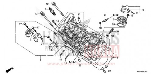 CYLINDER HEAD (FRONT) VFR1200XDH de 2017